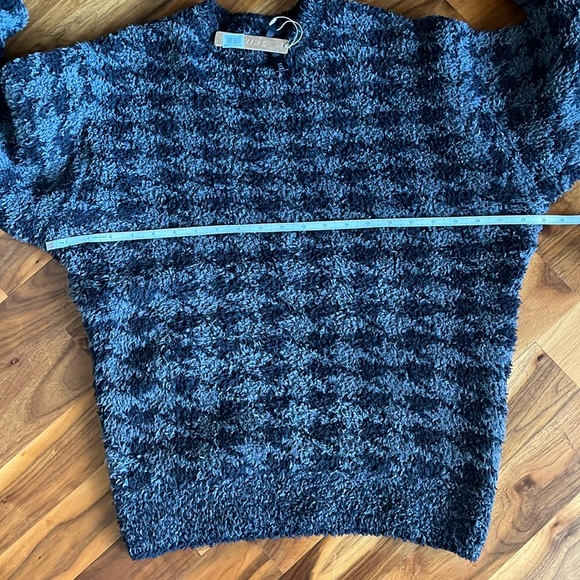 Skims Cozy Unisex S / M Pullover Top & Jogger Set Onyx Houndstooth NEW NWT - Picture 4 of 16